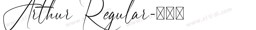Arthur Regular字体转换